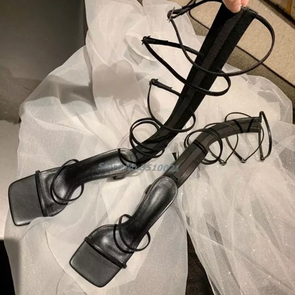 STRAPPY SANDAL HEELS || ZARA || YKCLOSET - Picture 6 of 9